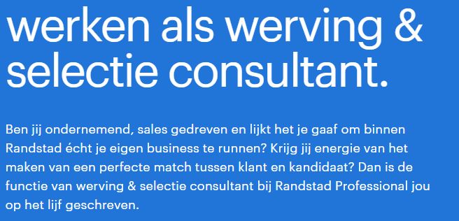 werving en selectie randstad